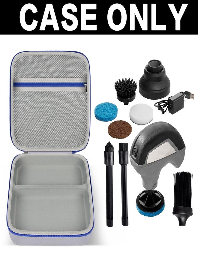 PAIYULE Case for Dremel Versa Power Scrubber Kit Cleaning Tool PC10-07/ PC360-5 Grout Brush, Bathroom Shower Scrub Kitchen & Bathtub Cleaner Holder for More Kinds Spin Scrubbers, Sponge Pads-Grey(Box Only) - Image 2