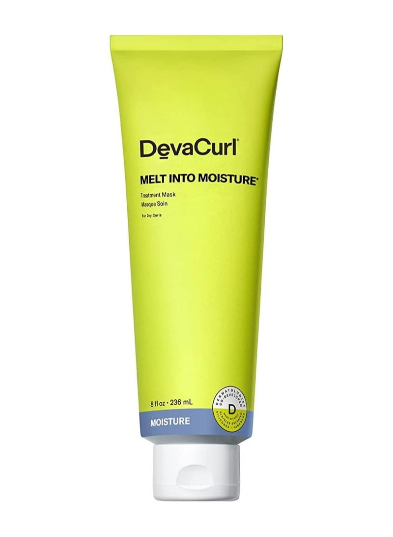 DevaCurl Melt Into Moisture Treatment Mask, Green Oasis, 8 fl. oz. - Image 1