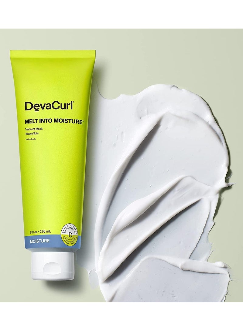 DevaCurl Melt Into Moisture Treatment Mask, Green Oasis, 8 fl. oz. - Image 5