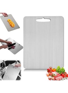 Beauenty Titanium Cutting Board, Titanium Cutting Boards For Kitchen, Large Double Sided Cutting Board, Food Grade Stainless Steel Chopping Board, Lightweight Cutting Board, Thin Cutting Board (28 * 39cm)  - Image 1