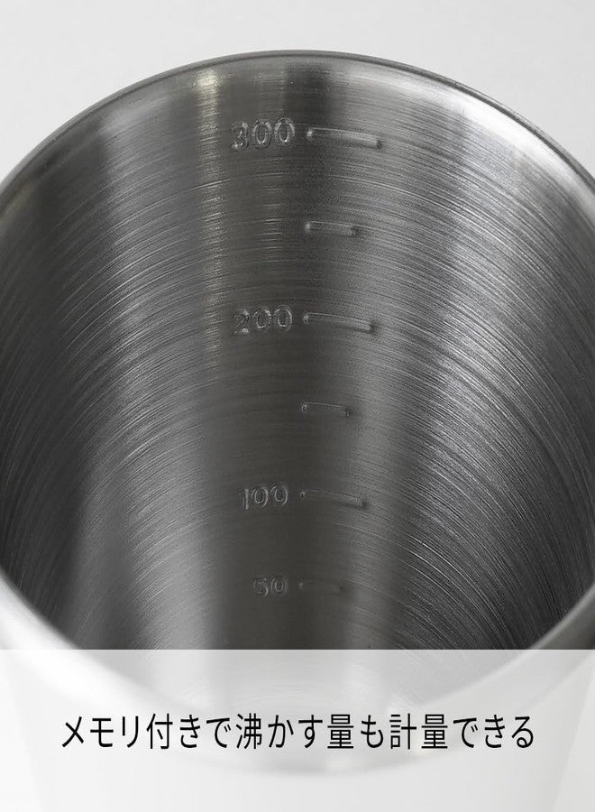 Hario كوب هاريو الخارجي V60 القابل للتكديس، 320 مل فضي - Image 4