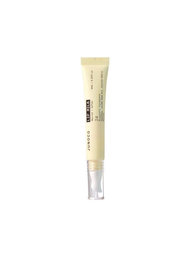 JUNO & Co. Lip Milk Hydrating Lip Balm By Day And Intensive Lip Mask By Night 10Ml/0.33 Fl.Oz  - Image 1