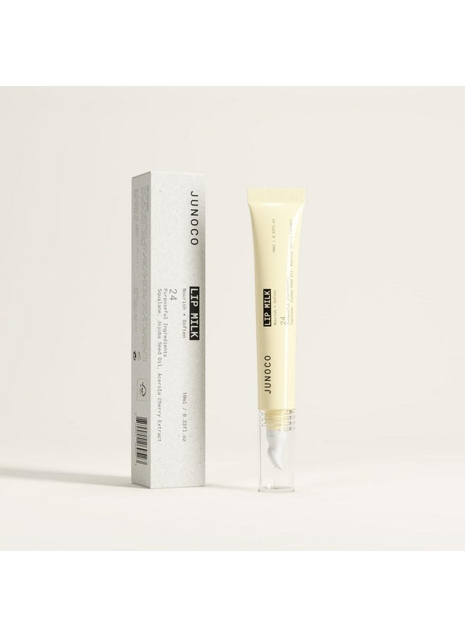 JUNO & Co. Lip Milk Hydrating Lip Balm By Day And Intensive Lip Mask By Night 10Ml/0.33 Fl.Oz  - Image 2