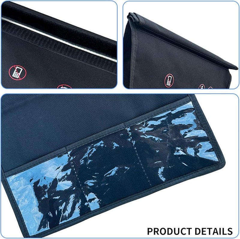 RFID Blocking Pouch Anti Theft Shielding Bag Protects Electronic Devices from Hacking Tracking - Image 5