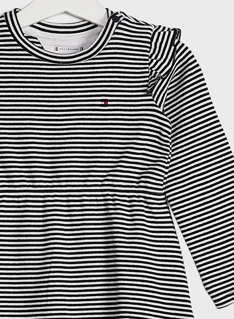 TOMMY HILFIGER Kids Ruffle Rib Dress