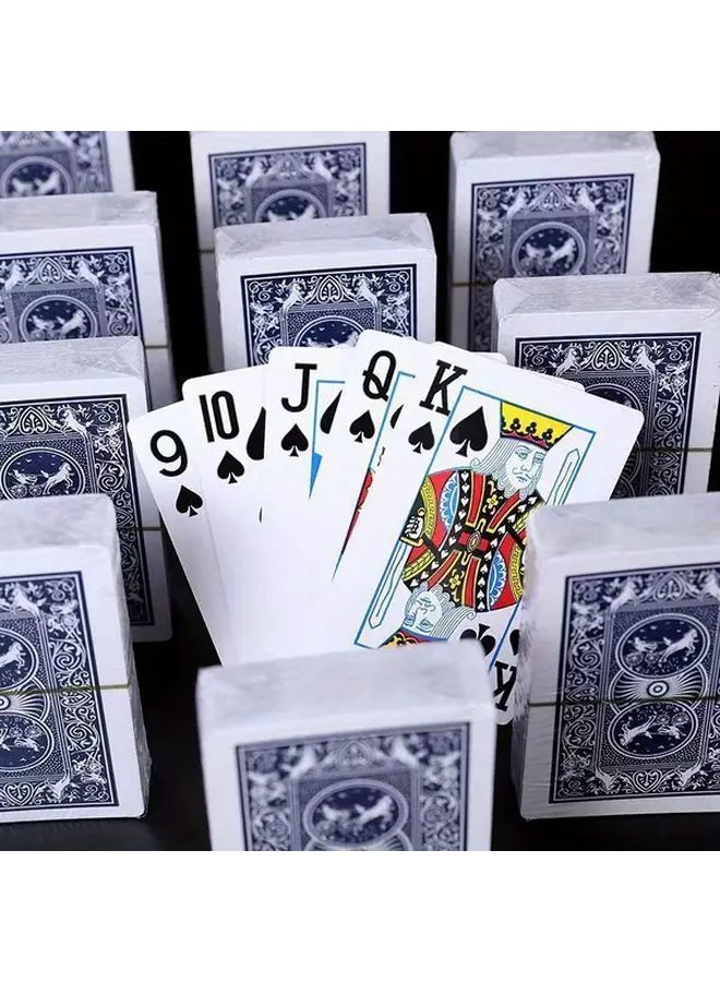 Blue And White Patterned Poker Cards High Quality Playing Cards Set Of 4 - Image 3