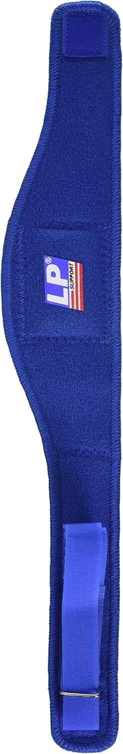 LP SUPPORT دعامة الركبة LP باتيلا دعم الركبة النيوبرين يساعد في تخفيف الألم المرتبط بمتلازمة أوسغود شلاتر للعدائين والقافزين إصابات الرياضة إعادة التأهيل دعم أزرق مقاس واحد - Image 1