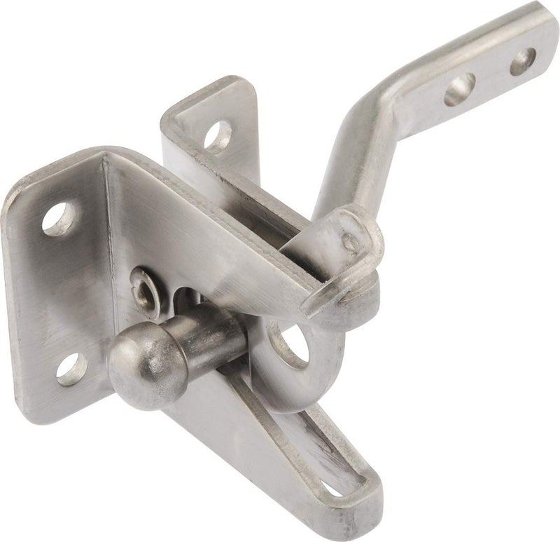 Hardware Essentials 853340 Universal Gate Latch Stainless Steel 1 Piece 187 x 375 x 75 inches