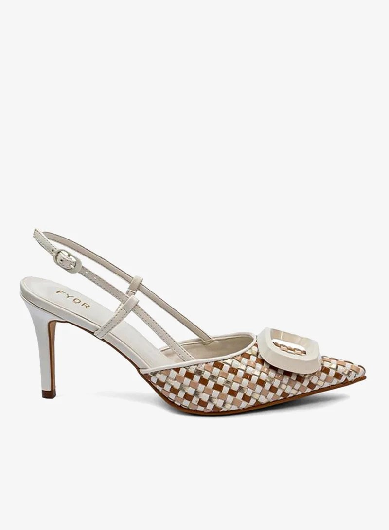 فايور Metallic Pointed Toe Pumps BWR 074