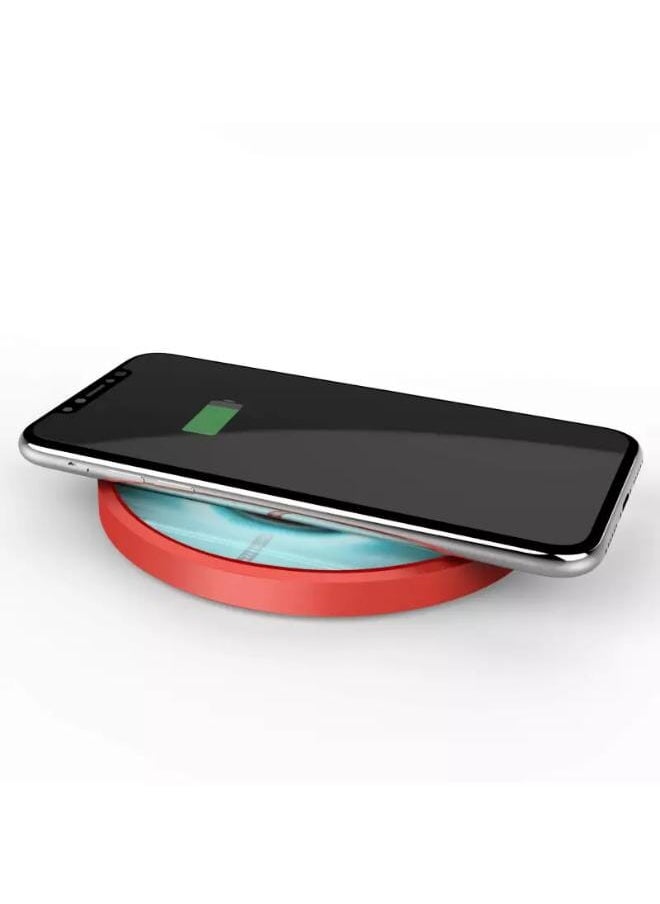 Nillkin - MC017 Magic Disk 4 Fast Wireless Charger 10W - Red - Image 1