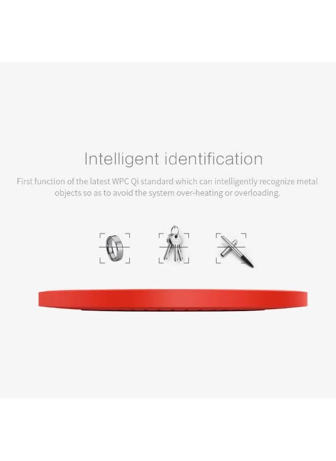 Nillkin - MC017 Magic Disk 4 Fast Wireless Charger 10W - Red - Image 1
