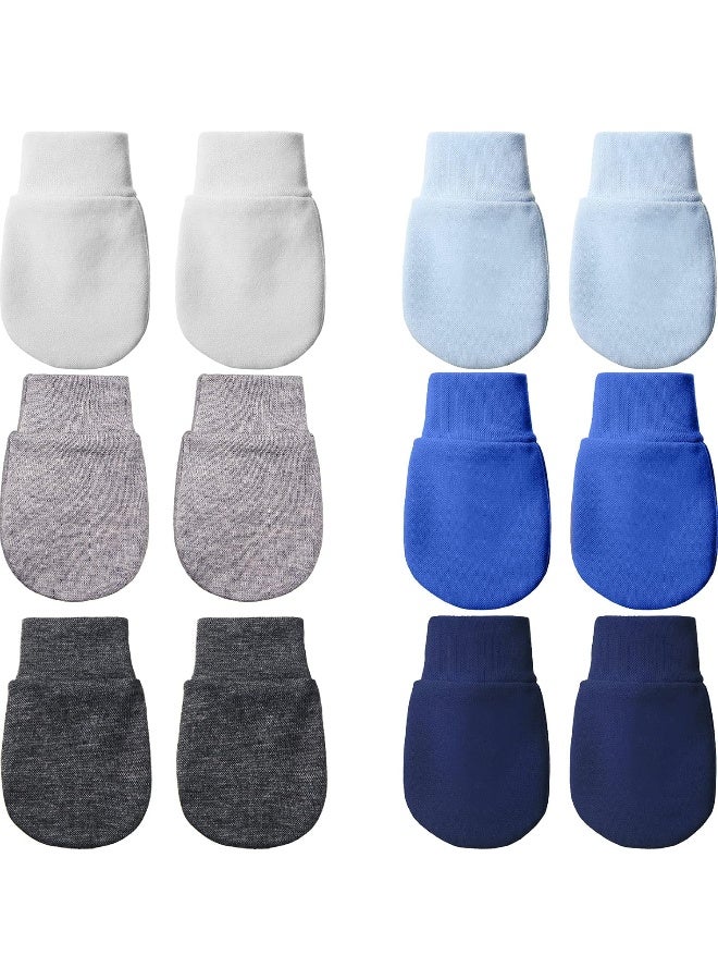 Geyoga 6 Pairs Newborn Baby Mittens No Scratch Gloves Infant Toddler Anti Scratch Essentials Unisex for 3-9 Months Girls Boys  - Image 1
