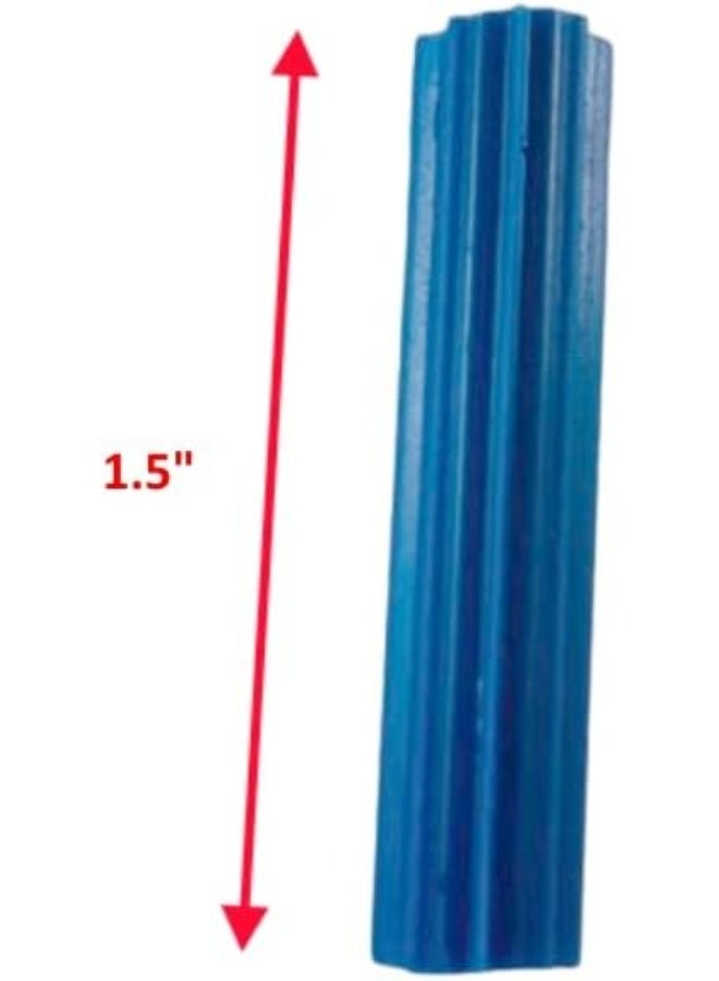 Biella Nylon Column Expansion Screw Anchor Plug, Drywall Plugs For Mirrors, Clocks And Shelving On Walls Etc, 1.5" Blue (Pack Of 100) - Image 3