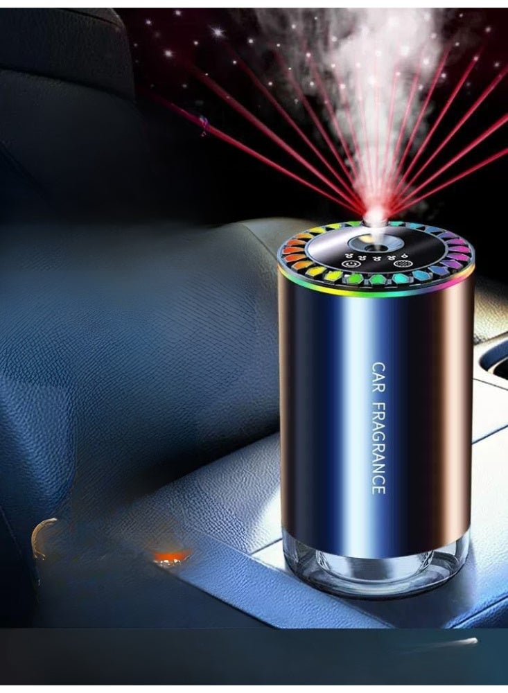 Car Air Freshener with LED Lights, 5-Level Adjustable Fragrance, Car Diffuser Humidifier Aromatherapy Essential Oil Diffuser - USB Cool Mist Mini Portable for Car,  - Image 5