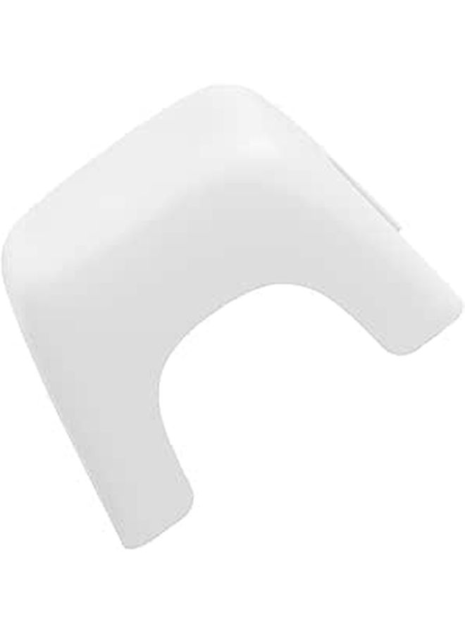 White Small Anti Skid Plastic Stool Non Slip Footstool For Bathroom Living Room - Image 1