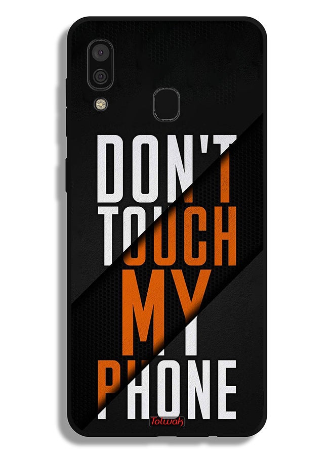 Tolwak Samsung Galaxy A20 Protective Case Cover Do Not Touch My Phone - Image 1