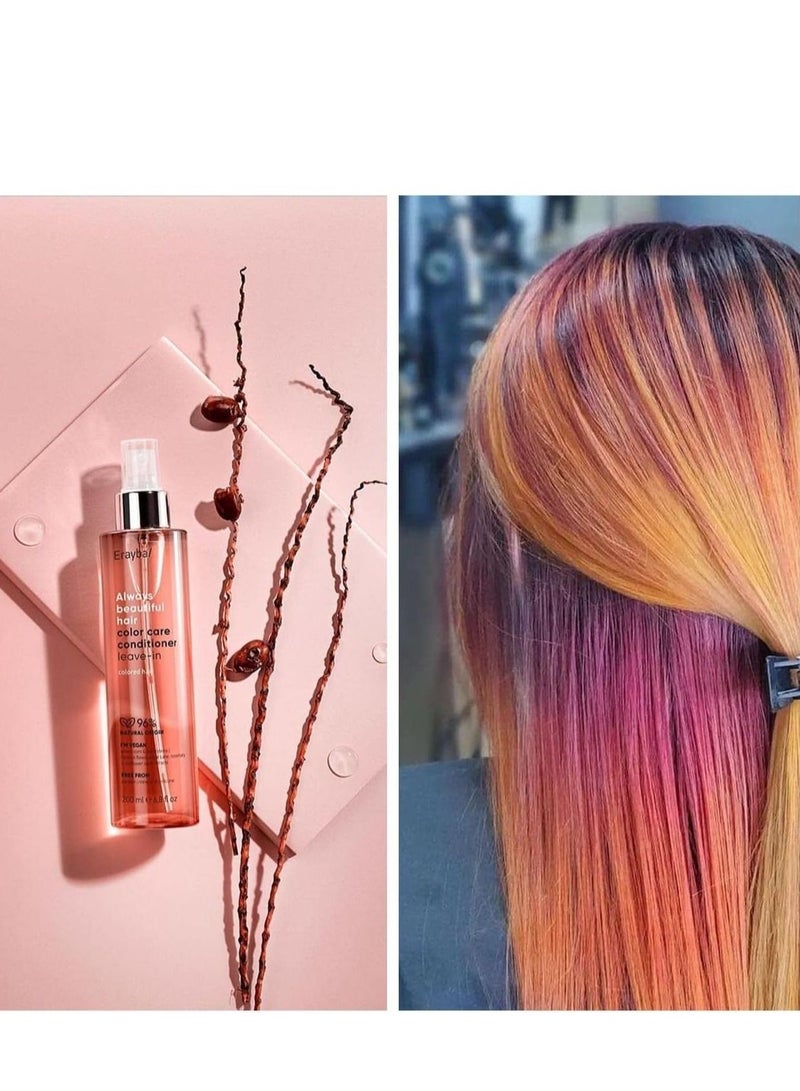 Erayba Always Beautiful Hair Color Care Collection Is Vegan And Enriched With Natural Lngredients. Especially For Colored Hair Shampoo 250ml Mask 250ml Conditioner 200ml - Image 3