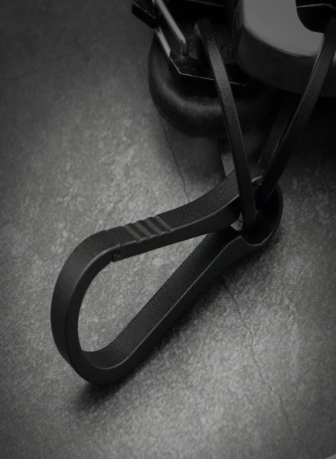 PJYTAC Black Titanium Carabiner Keychain Clip Small Key Clip Quick Release Carabiner Keychain 2PCS - Image 4