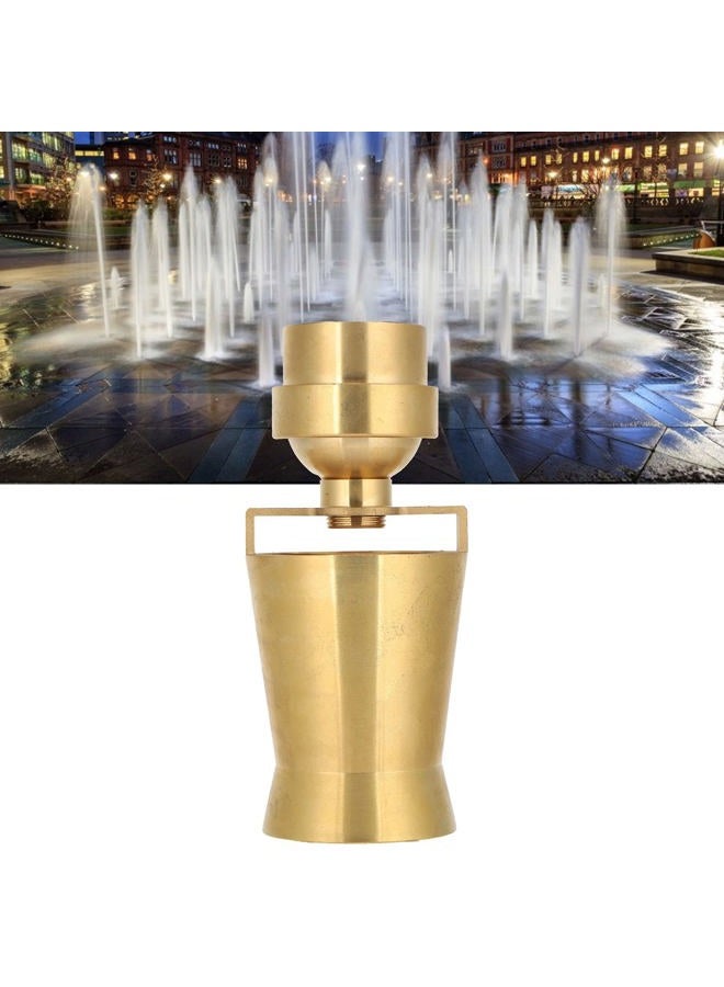 Estink Ice Tower Nozzle, Water Fountain Nozzle Spray 1.5 Inch Internal Thread Brass Fountain Nozzle Sprinkler Spray Head for Pond and Fountains, 50-300Kpa Working Pressure - Image 4
