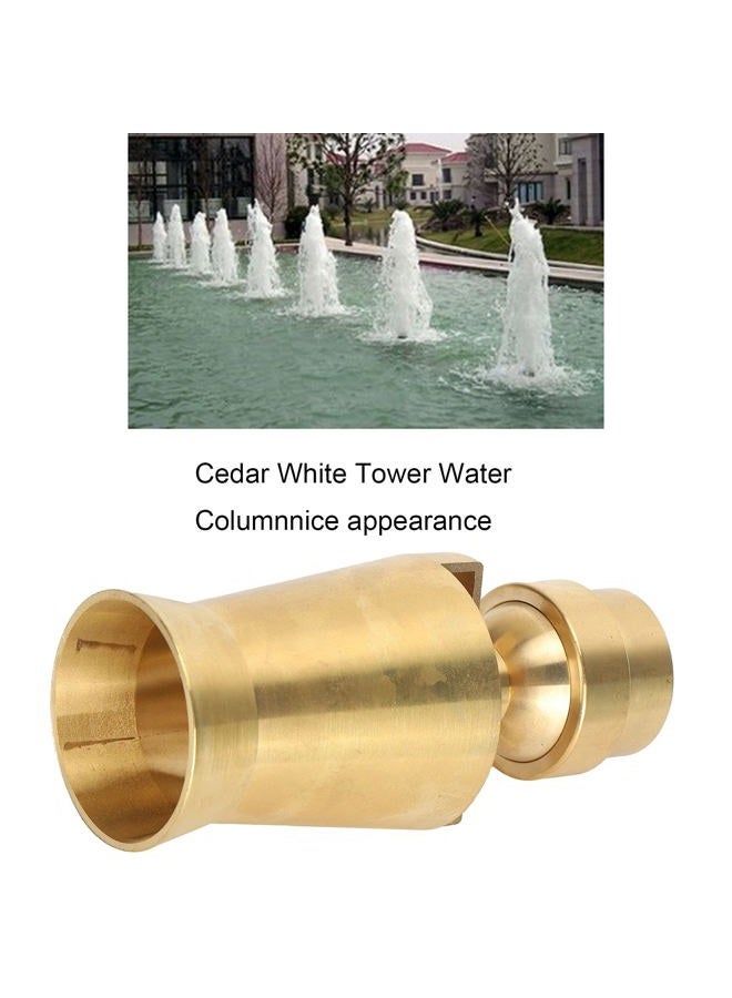 Estink Ice Tower Nozzle, Water Fountain Nozzle Spray 1.5 Inch Internal Thread Brass Fountain Nozzle Sprinkler Spray Head for Pond and Fountains, 50-300Kpa Working Pressure - Image 3
