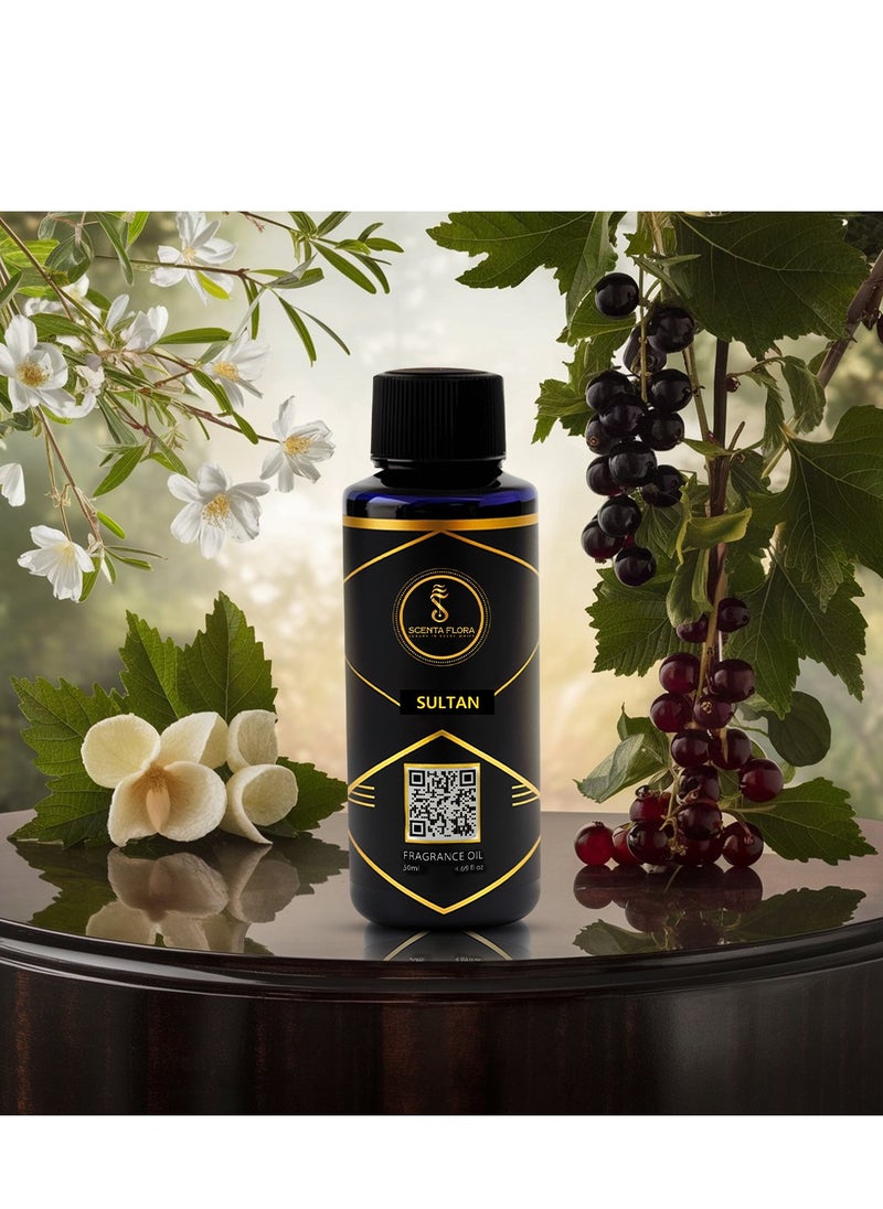Scenta Flora - SULTAN - Diffuser Aroma Oil - Soothing, Healing, and Relaxing Fragrance for Scent Diffusers - Aromatherapy (50 ml) - Image 1