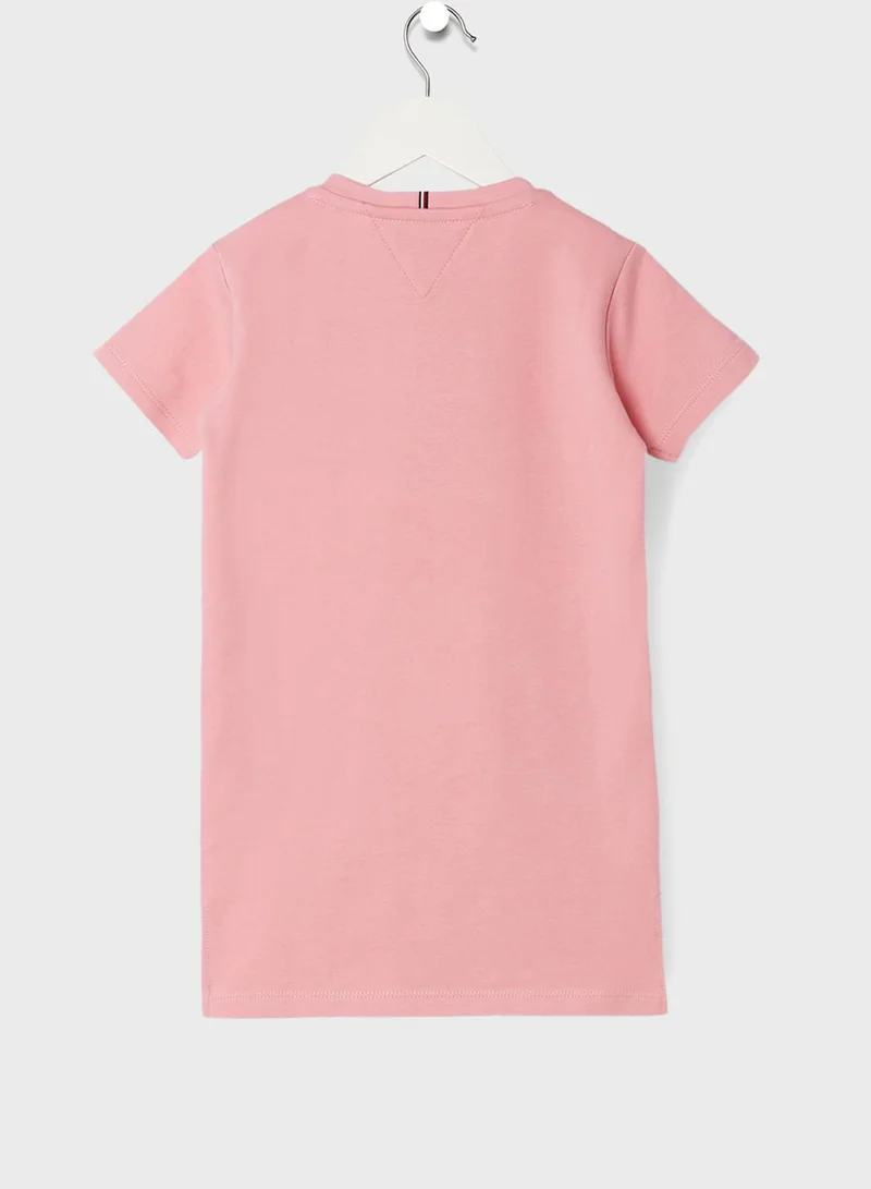 TOMMY HILFIGER Kids Varsity Logo T-Shirt Dress