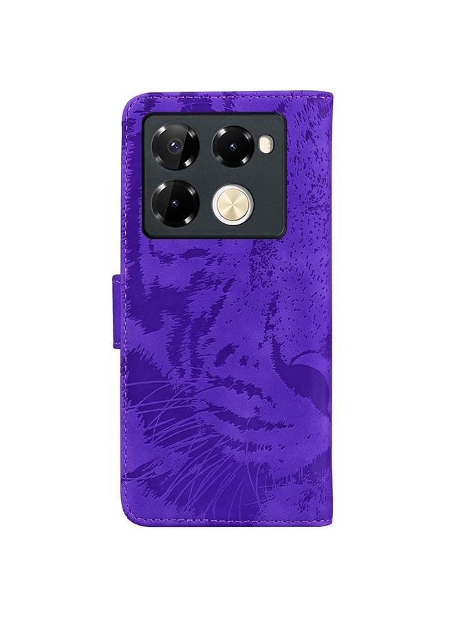Zaboon Case For Infinix Note 40 Pro+ Tiger Embossing Pattern Flip Leather Phone Case - Image 4