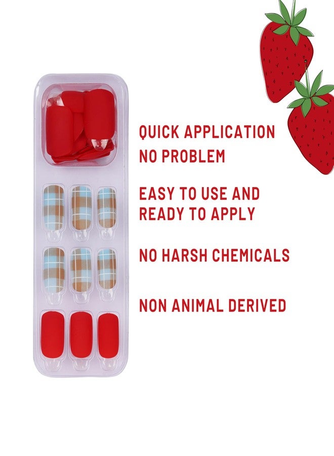 ليك أظافر صناعية قابلة لإعادة الاستخدام من ليك - طقم تمديد أظافر متعدد الاستخدامات وأنيق، طقم فن الأظافر، طقم أظافر صناعية مكون من 30 قطعة (لا حاجة إلى غراء) - Image 3