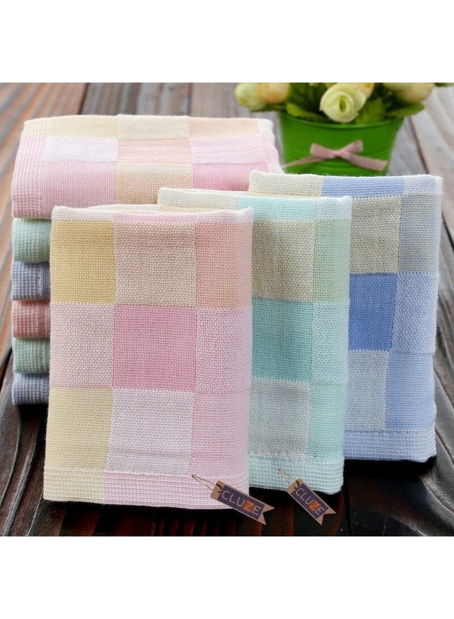 CLUZE Women's Soft Cotton Face Towel - Cotton Handkerchief For Women's & Kids (10x10 inch) (Pack of 6) - Image 5