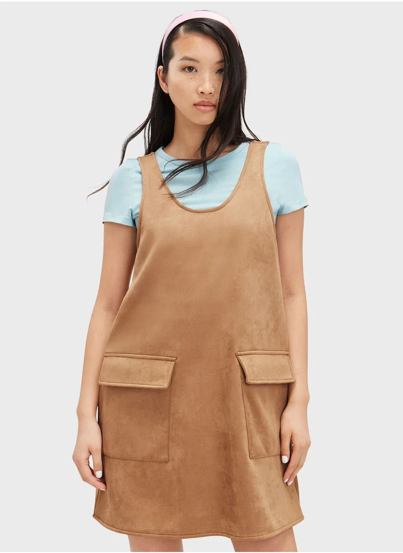 MONKI Pocket Detail Dress