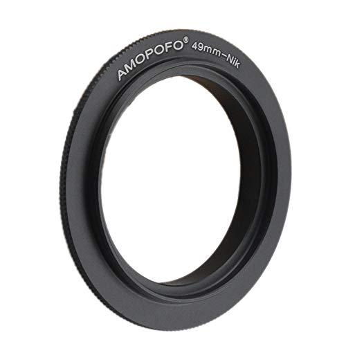Amopofo 49mm Filter Thread Macro Reverse Mount Adapter Ring,&for Nikon D7500 D7100 D7000 D5600 D5200 D7200, D5500,D750,D810,D5300,D3300,Df, D610 DSLR Cameras - Image 2