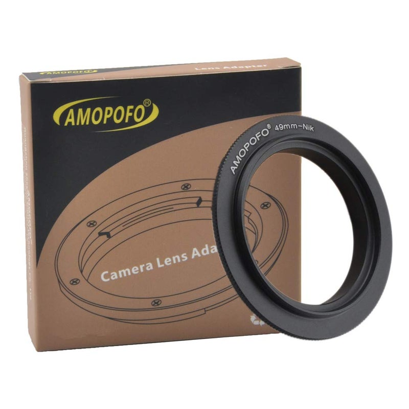 Amopofo 49mm Filter Thread Macro Reverse Mount Adapter Ring,&for Nikon D7500 D7100 D7000 D5600 D5200 D7200, D5500,D750,D810,D5300,D3300,Df, D610 DSLR Cameras - Image 5