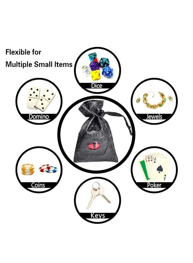 CZYY Drawstring Bag PU Leather Dice Pouch Perfect for RPG, D&D, Game - Image 5