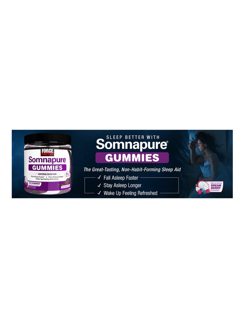 Force Factor Somnapure Gummies Melatonin 10mg 120 Gummies  - Image 3