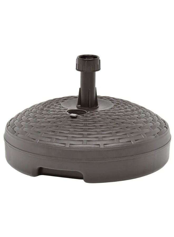 vidaxl vidaXL Umbrella Base Sand/Water Filled 20 L Brown Plastic Rattan - Image 1
