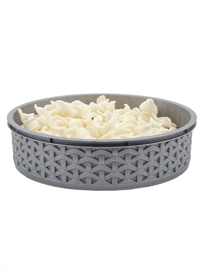 JAYPEE - Jaypee Round Plastic Food Storage Container 8"-1280ml, Silver - Image 1