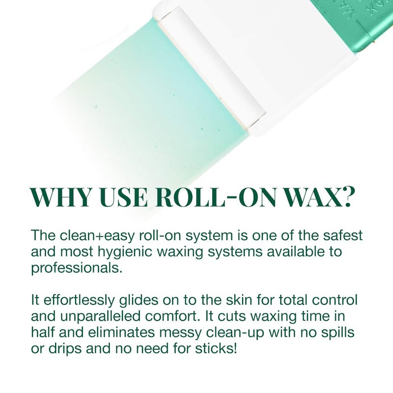 Clean + Easy Hemp Roll On Wax â€“ Large Soft Wax Refill Cartridge for Hair Removal on for Legs, Arms & Body, 12 Pack - Image 5