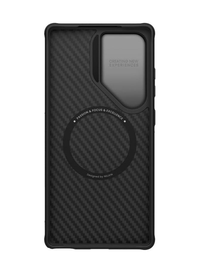 Case Compatible with Samsung Galaxy S25 Ultra, Kevlar Aramid Fiber Magnetic Phone Case with Fully Wrapped Lens Protection, Anti-fall Protective Back Cover - Image 5