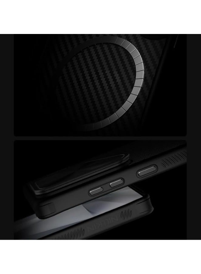 Case Compatible with Samsung Galaxy S25 Ultra, Kevlar Aramid Fiber Magnetic Phone Case with Fully Wrapped Lens Protection, Anti-fall Protective Back Cover - Image 3