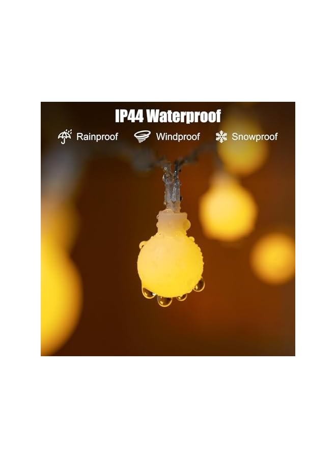 The Bros String Lights for Bedroom, 19FT 40 LED Globe Fairy Lights with Remote, Waterproof for Indoor and Outdoor, Ideal for Diwali, Ramadan, Bedroom, Dorm, Camping, Wedding, and Xmas Decor, Warm White - Image 3
