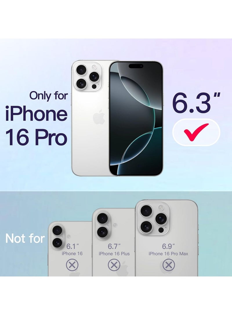 Ultra Slim Case for iPhone 16 Pro 6.3 Inch – 0.35mm Thin Lightweight Matte Finish PP Hard Case, Full Camera Lens Protection, Minimalist Design, Shockproof and Scratch-Resistant, Durable iPhone Cover