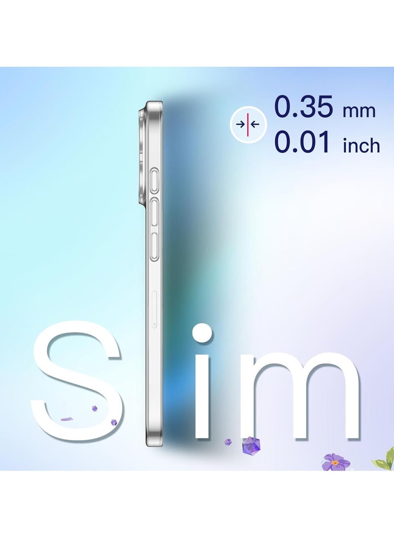 Ultra Slim Case for iPhone 16 Pro 6.3 Inch – 0.35mm Thin Lightweight Matte Finish PP Hard Case, Full Camera Lens Protection, Minimalist Design, Shockproof and Scratch-Resistant, Durable iPhone Cover