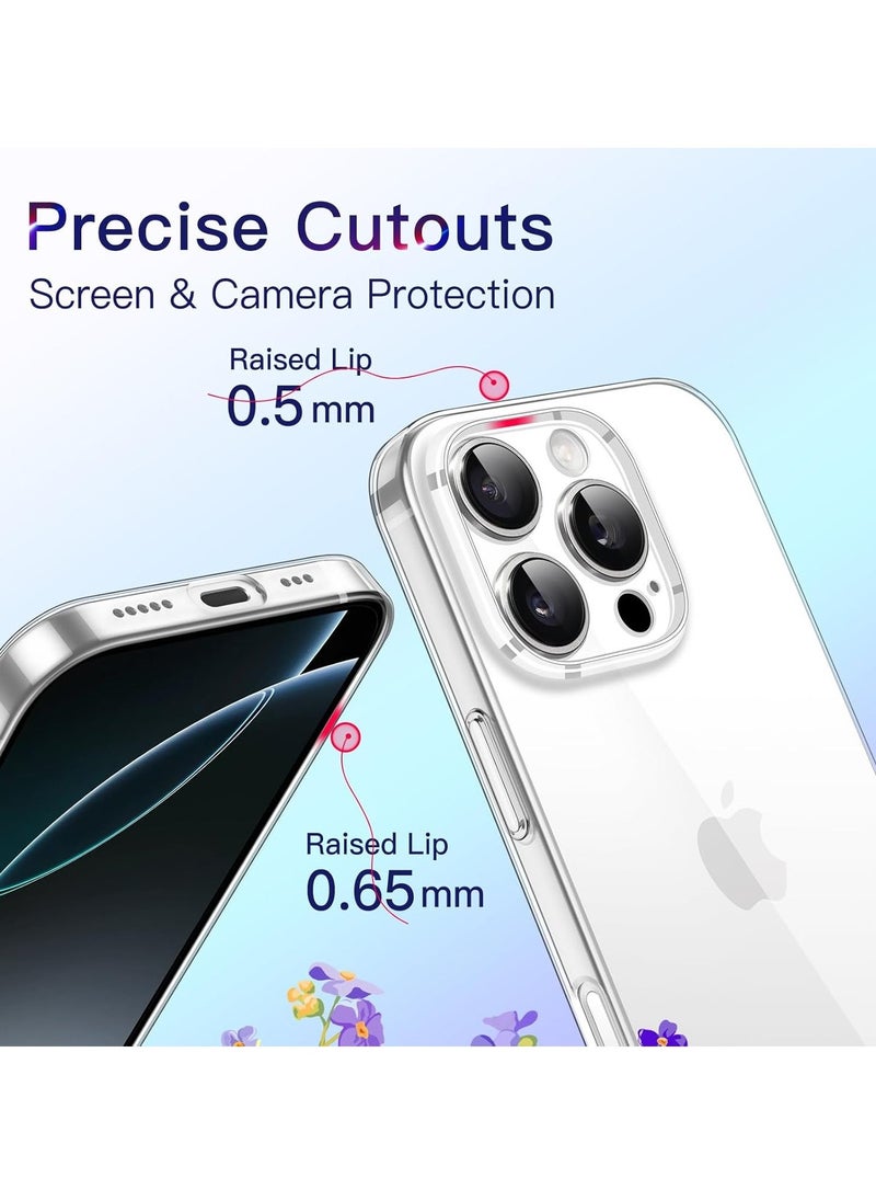 Ultra Slim Case for iPhone 16 Pro 6.3 Inch – 0.35mm Thin Lightweight Matte Finish PP Hard Case, Full Camera Lens Protection, Minimalist Design, Shockproof and Scratch-Resistant, Durable iPhone Cover