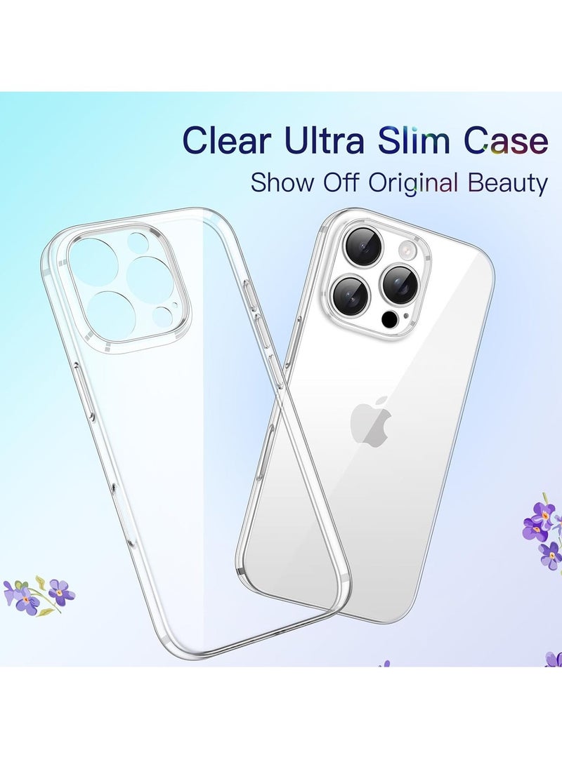 Ultra Slim Case for iPhone 16 Pro 6.3 Inch – 0.35mm Thin Lightweight Matte Finish PP Hard Case, Full Camera Lens Protection, Minimalist Design, Shockproof and Scratch-Resistant, Durable iPhone Cover