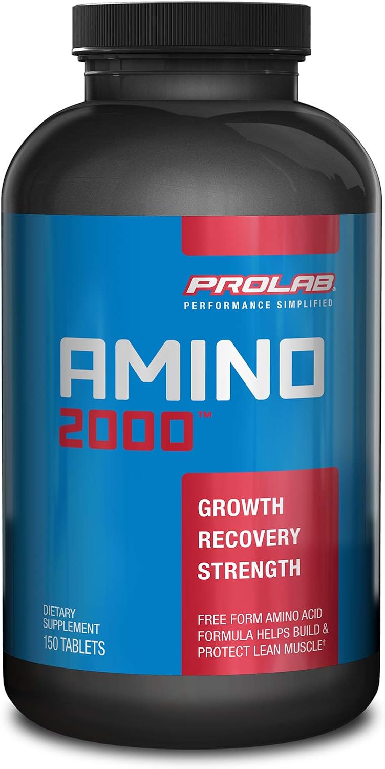Prolab Amino 2000 Essential Amino Acids Supplement HighPotency BCAA Blend for Muscle Support  Recovery 150 Tablets - Image 1