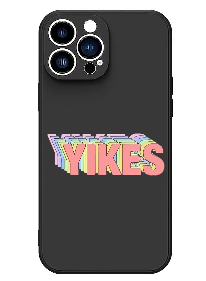 Theodor Protective Slim Fit Case Liquid Silicone Cover with Full Body Protection Anti-Scratch Shockproof Case For iPhone 13 Pro Max Black  - You are here copy - Image 1