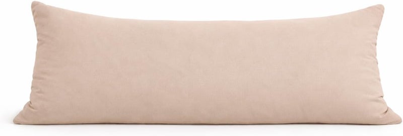 EVOLIVE Ultra Soft Microfiber Body Pillow Cover/Pillowcases 21"x54" with Hidden Zipper Closure (21"x54" Body Pillow Cover, Latte) - Image 1