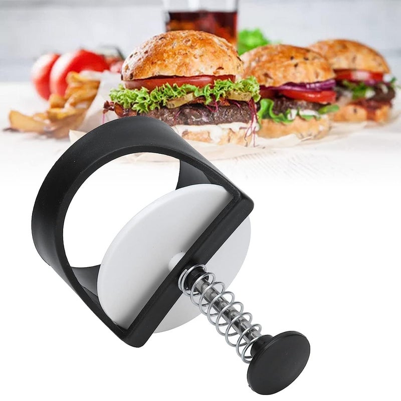 Cyrox Cyrox Beef Vegetables Burgers Molds Burger Press Adjustable Hamburger Patty Maker for Homemade Hamburger Spring Rebound Burger Press 1Pcs  - Image 2