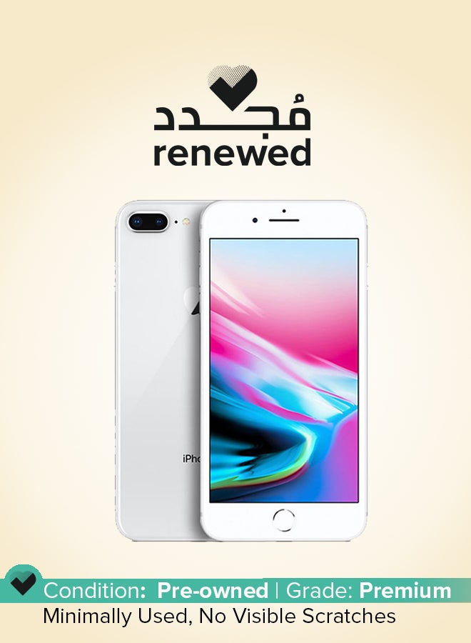 ابل  مجدد - آيفون 8 بلس 256 جيجابايت فضي 4G مع فيس تايم - Image 1
