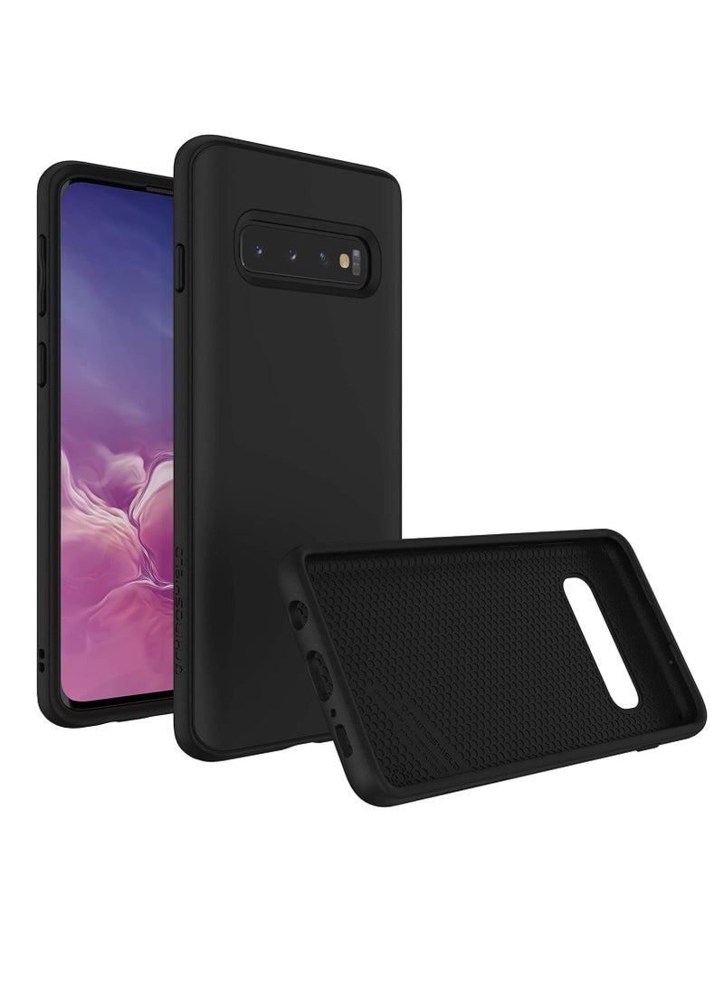 RHINOSHIELD Solidsuit Phone Case For Samsung Galaxy S10 Leather Black  - Image 1